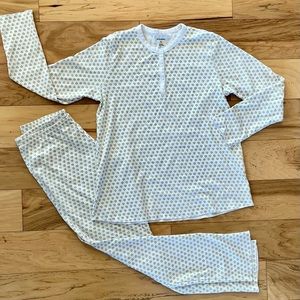 Roller Rabbit Pajama Set S Small Hearts Henley